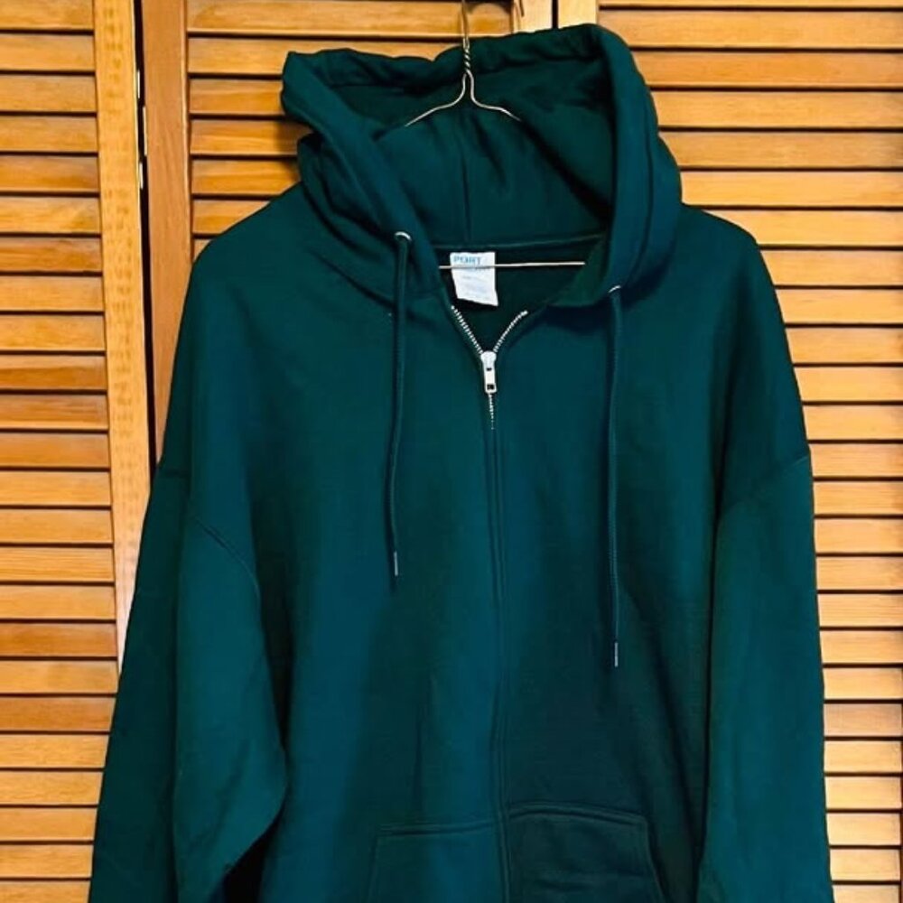 2 NEW Port Authority 50/50 Full Zip Hoodies